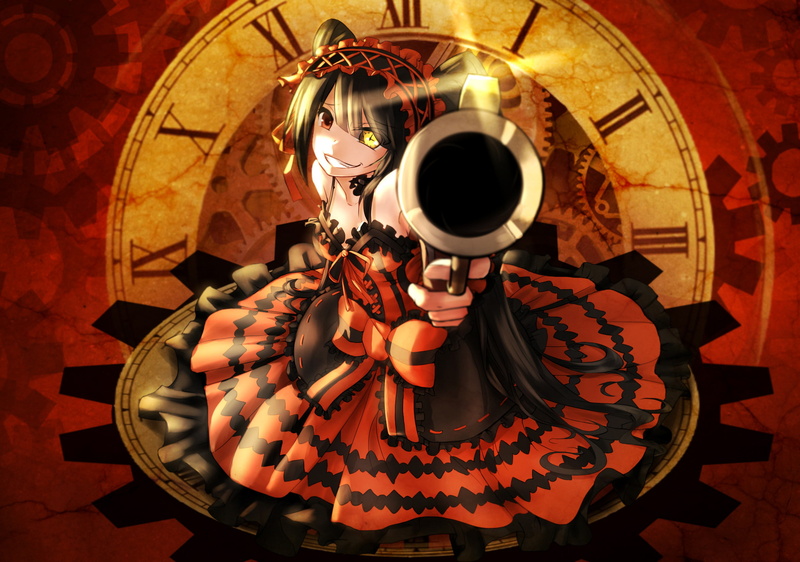 1080P, anime girls, anime, Tokisaki Kurumi, Date A Live