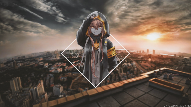 1080P, Girls Frontline, anime, picture-in-picture, anime girls