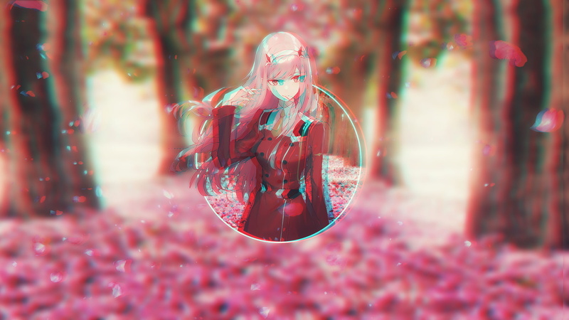 Darling in the FranXX, no people, creativity, glass - material, Darling the franxx, 1080P, close-up, selective focus, beauty in nature, Zero Two (Darling in the FranXX)