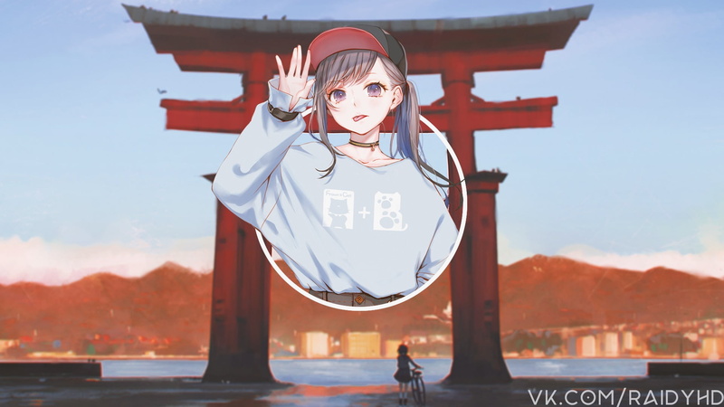 nature, incidental people, 1080P, real people, architecture, leisure activity, one person, picture-in-picture, sunlight, child, portrait, anime girls
