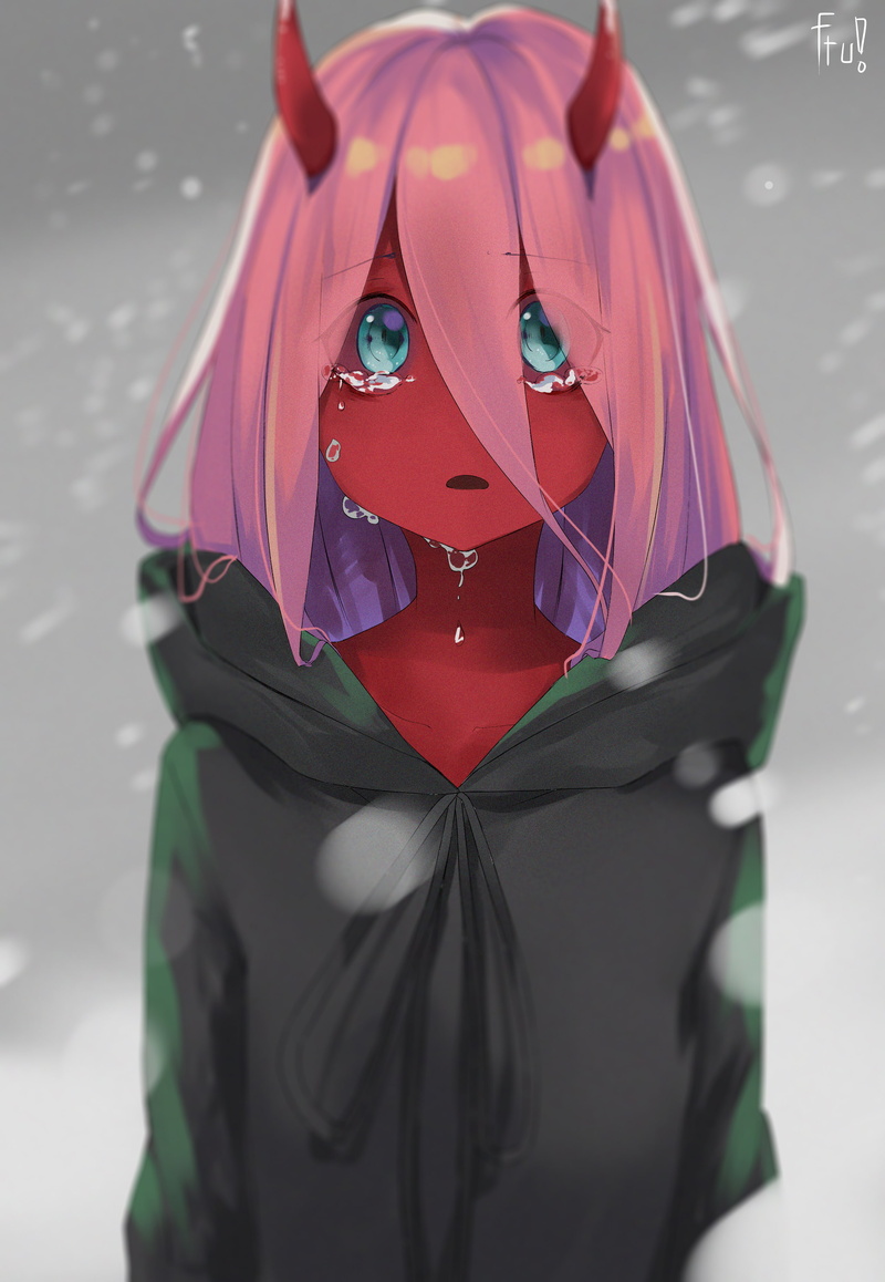 outdoors, clothing, 2K, Zero Two (Darling in the FranXX), mask, women, portrait, art and craft, adult, celebration, Darling in the FranXX, front view