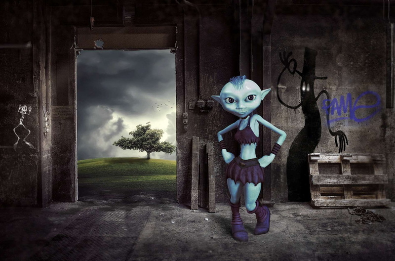 people, dirty, representation, art and craft, ailing, human representation, architecture, cloud - sky, comic, space, 1080P, evil, figure, full length