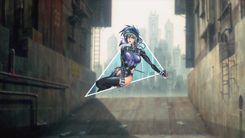 picture-in-picture, 1080P, Ghost in the Shell, Motoko Kusanagi, piture in picture