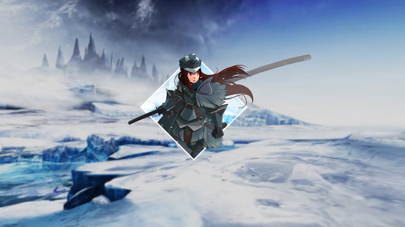 piture in picture, anime girls, picture-in-picture, 1080P, Monster Hunter