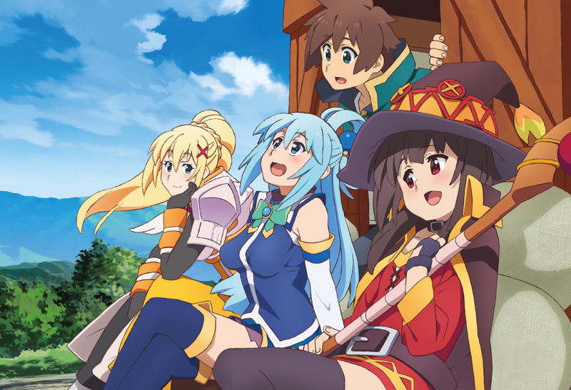 Aqua (KonoSuba), Darkness (KonoSuba), Megumin (KonoSuba), KonoSuba, Anime, 720P, Kono Subarashii Sekai ni Shukufuku wo!, KonoSuba – God’s blessing on this wonderful world!!