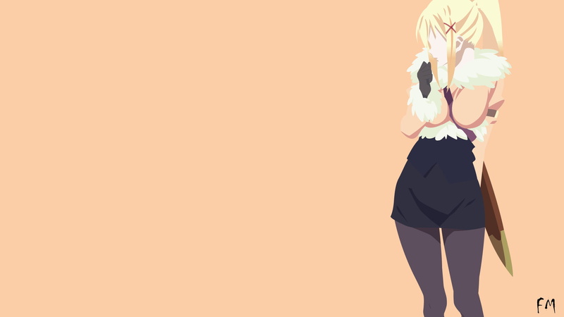 Darkness (KonoSuba), Minimalist, 1080P, Anime, KonoSuba – God’s blessing on this wonderful world!!
