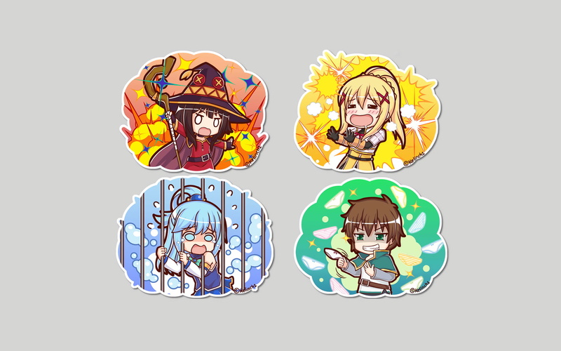 KonoSuba – God’s blessing on this wonderful world!!, fun, men, KonoSuba, casual clothing, cute, Aqua (KonoSuba), healthcare and medicine, Darkness (KonoSuba)