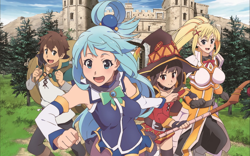 KonoSuba – God’s blessing on this wonderful world!!, 1080P, Kazuma Satou, Anime, Megumin (KonoSuba), Aqua (KonoSuba), KonoSuba, Darkness (KonoSuba)