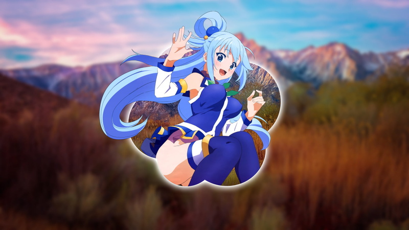 anime girls, mountain, anime, picture-in-picture, beauty in nature, people, Kono Subarashii Sekai ni Shukufuku wo!, sport, focus on foreground, nature