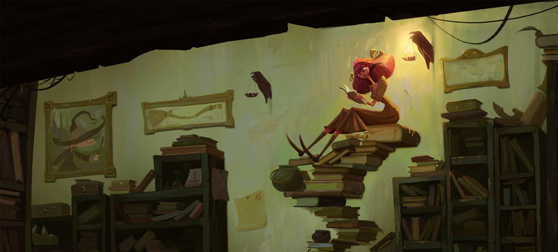 artist, representation, wall - building feature, 1080P, built structure, one person, architecture, statue, picture frames, artwork, stage, books, fairy tale