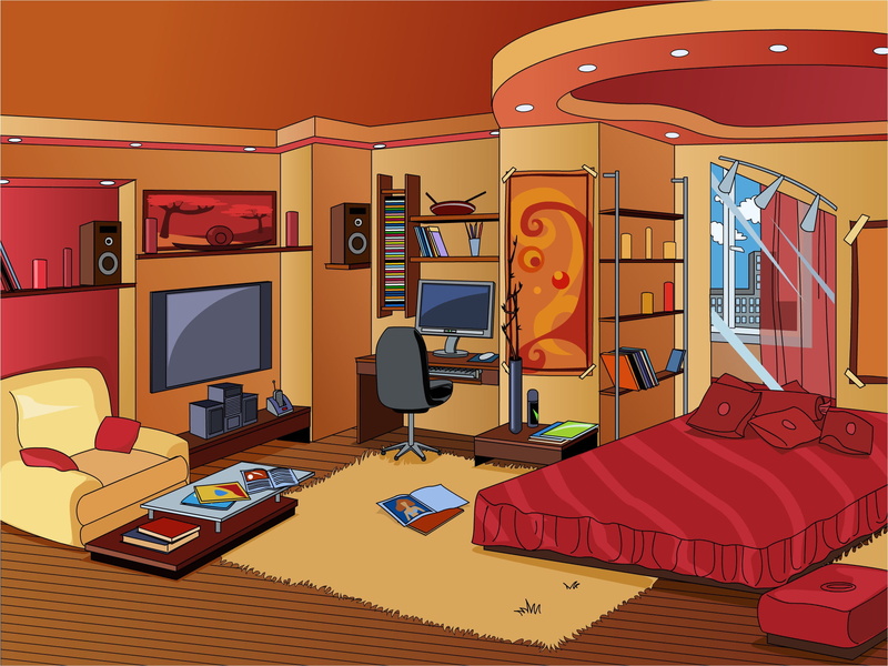 communication, equipment, vector, room, electrical equipment, lifestyles, computer, picture, comfortable, brown, music, style, empty, pillow, nightlife