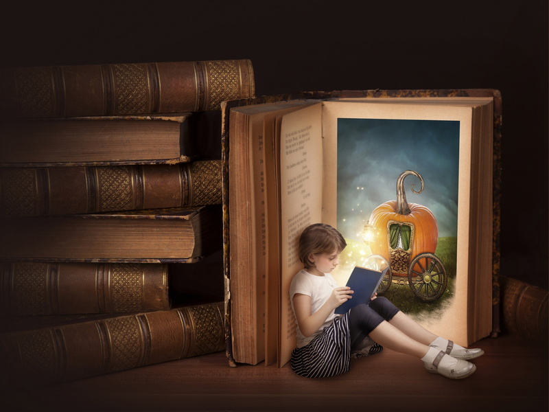 bookshelf, wisdom, cute, retro Styled, activity, studying, storytelling, holding, books, backgrounds, happiness, love, indoors, old-fashioned, 4K, reading