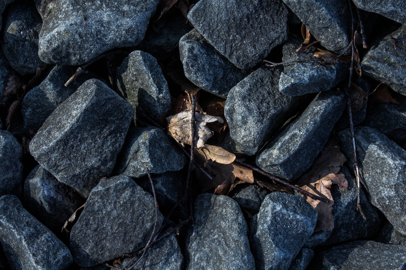 stick, hiding, outdoors, textured, rock, alone, high angle view, stock, no people, leaf, 5K, pattern, abundance, closeup, stones, lonely, still life, story