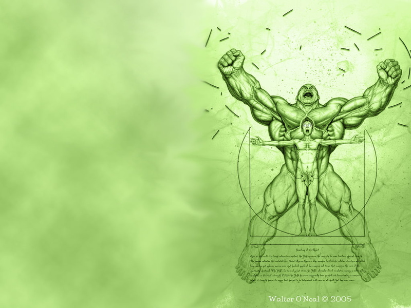 neal, green, 480P, walter, the, o, cartoon/comic, hd, artwork, hulk