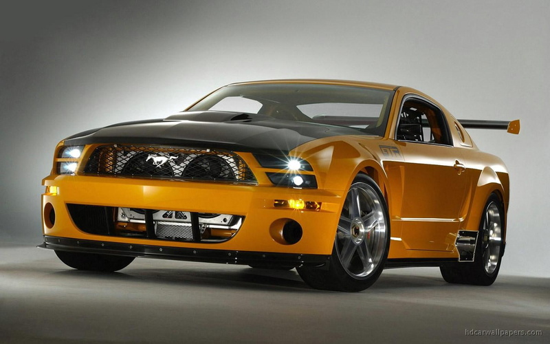 2005, gtr, 720P, mustang, ford, yellow, cars