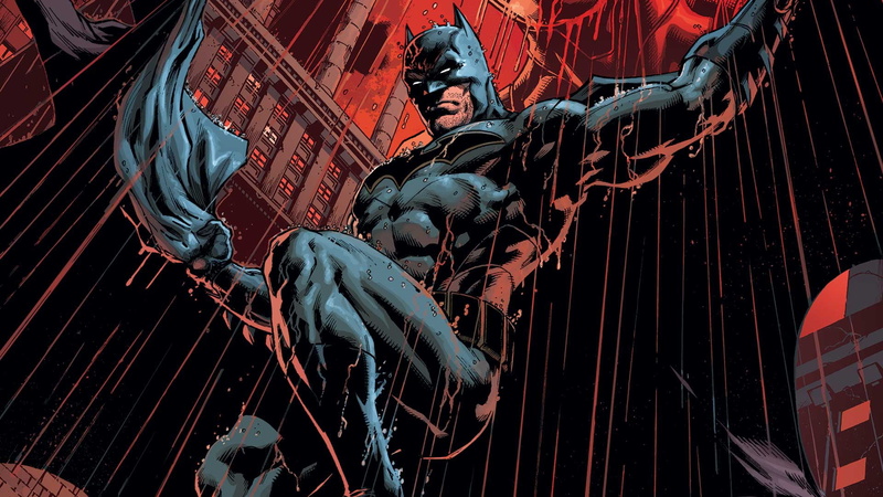 Comic, Hero, The Dark Knight, Comics, Dark Knight, DC Comics, Cloak, Detective, Cape, Bruce Wayne, Rain, Costume, Red, 1080P, Batman, Detective Comics