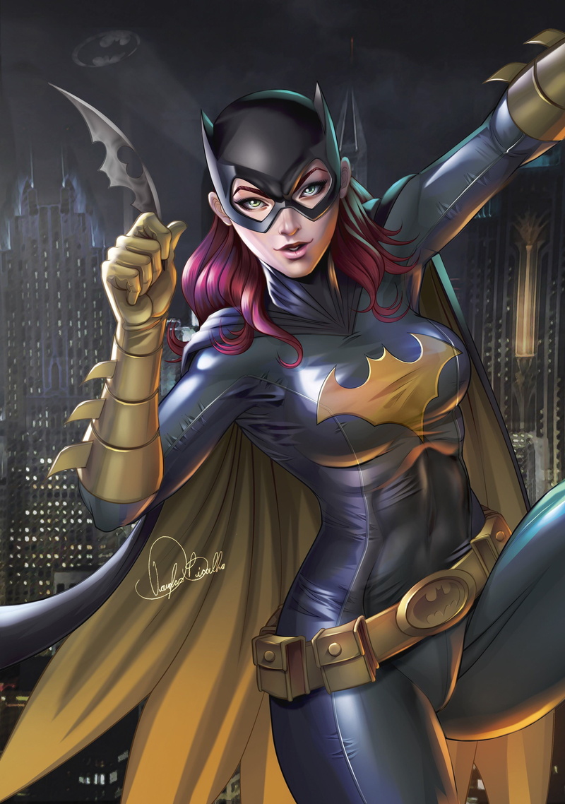 portrait display, Batman, artwork, 2K, DC Comics, Batgirl