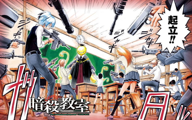 720P, manga, Ansatsu Kyoushitsu, Shiota Nagisa, Koro-sensei