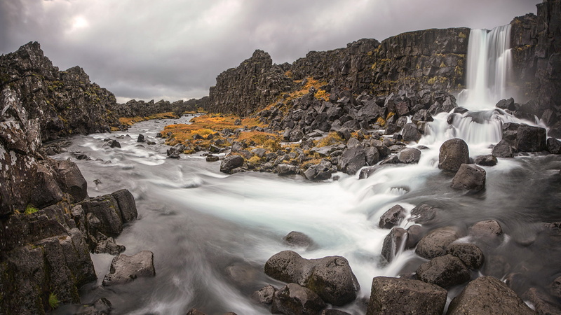 mobile, tablet, ultra, iceland, river, laptop, 4K, south, hd, computers, phones, desktop, fosa, oxarafoss, highest, k, one, waterfall