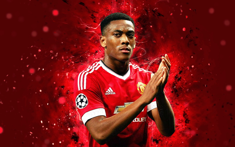 Manchester United F.C., Soccer, French, Anthony Martial, 4K