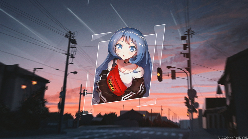 picture-in-picture, 4K, anime, My Hero Acadamia, anime girls, Boku no Hero Academia