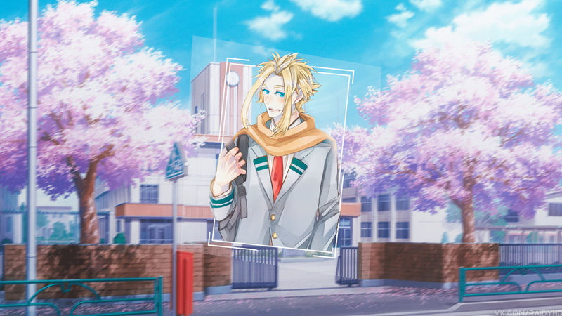 anime boys, anime, 4K, Boku no Hero Academia, school, picture-in-picture, My Hero Acadamia