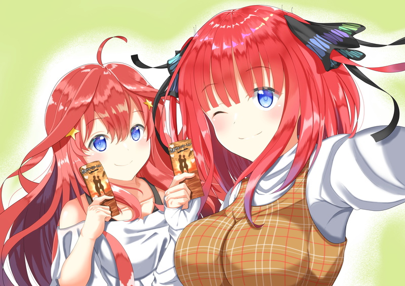 Anime, 5K, Itsuki Nakano, Nino Nakano, The Quintessential Quintuplets