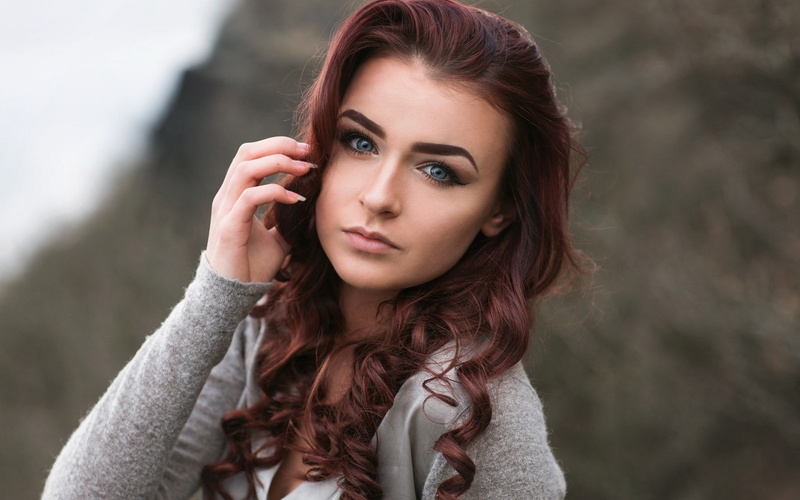adult, young women, teenager, portrait, looking at camera, brown hair, lifestyles, women, 1080P, contemplation, beautiful woman, pretty girl pictures 1920x1200