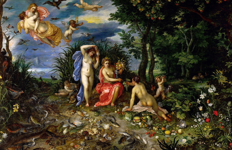 1080P, picture, Ceres and the Four elements, genre, Jan Brueghel the elder