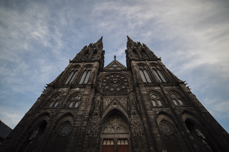 day, gothic style, no people, travel destinations, the past, place of worship, urban, sky, samyang, religion, clermont ferrand, cloud - sky, ultra wide