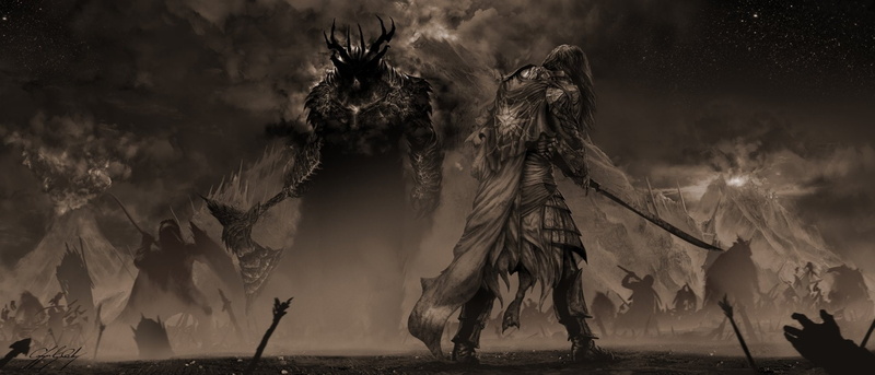 Battle, Sword, Giant, 1080P, Axe, Fantasy, Warrior