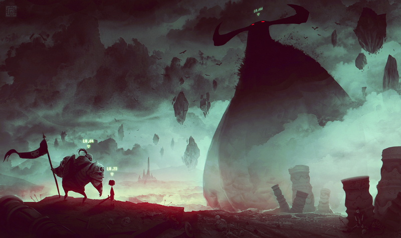 2K, battle, giant, boss, art, the game, death