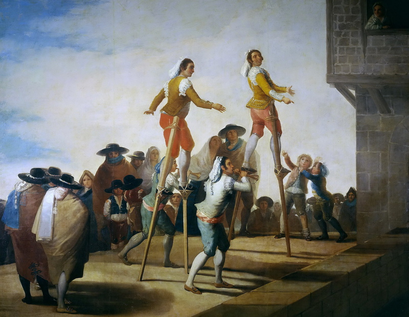 On Stilts, Francisco Goya, genre, picture, 1080P