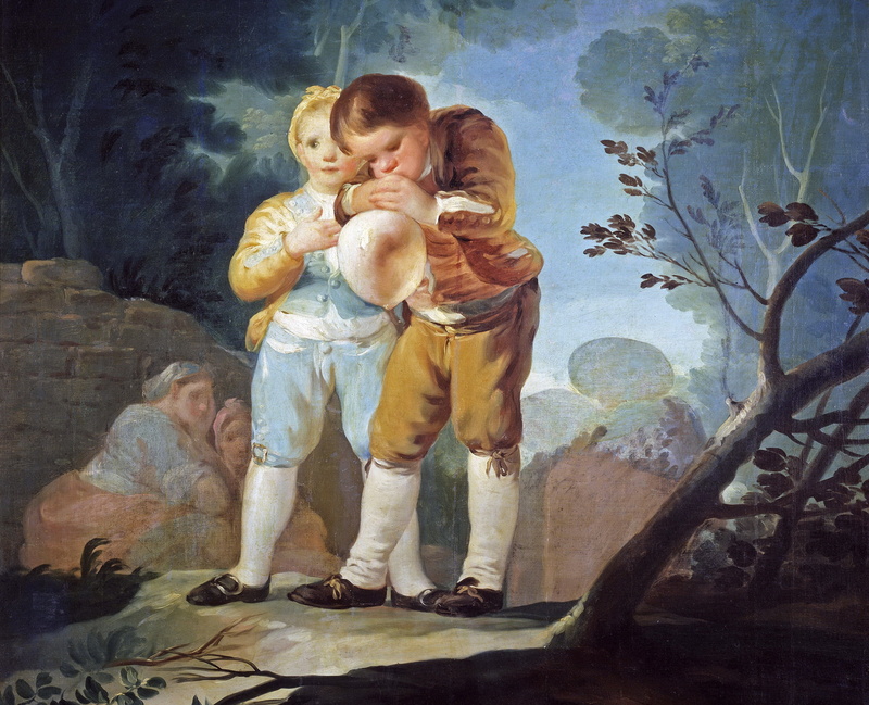 picture, genre, Children, Inflating The Bubble, Francisco Goya, 1080P