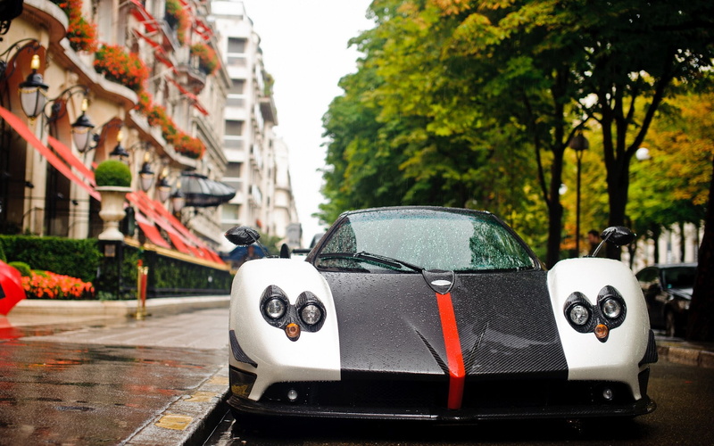 water, drops, pagani, 720P, wet, hd, zonda, cars