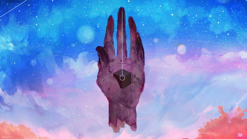 Sky (game), art gallery, anamorphic, space art, Porter Robinson, EDM, space, art installation, 1080P, music, digital, illusion