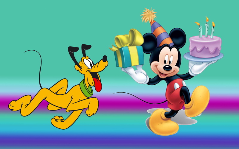  pluto, celebration, h, cake, hd, mickey, desktop, birthday, 1080P, gifts, mouse