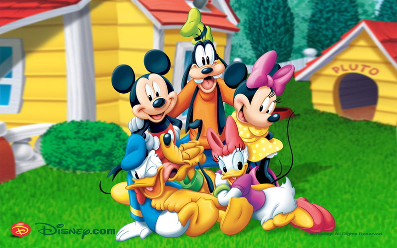 mouse, friends, mickey, background, 1080P