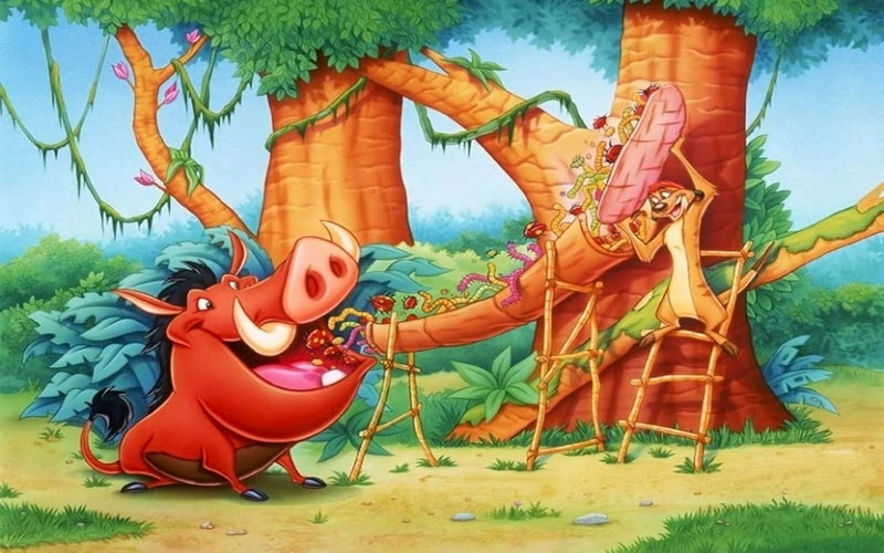  pumbaa, hd, lion, timon, king, 1080P, cartoons