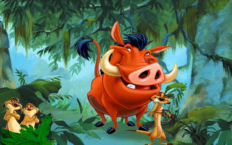 hd, lion, 2K, pumbaa, timon, king, characters