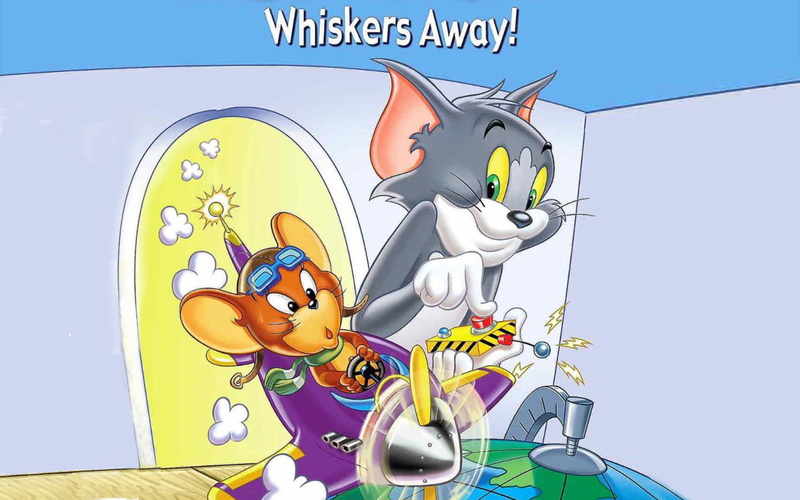 tom, jerry, away, 1080P, whiskers, full, screen, desktop