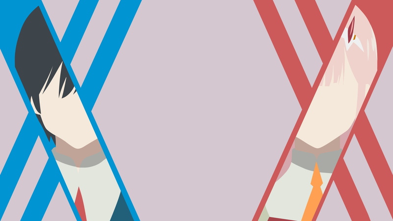 anime boys, Darling in the FranXX, Code:002, anime girls, Zero Two (Darling in the FranXX), Code:016 (Hiro), 1080P
