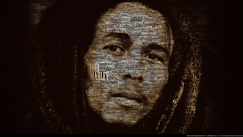 marley, 1080P, bob, 1920x1080, hd, Bob Marley, discography, typography, 4K