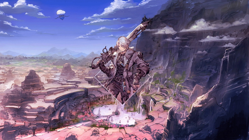 anime boys, Final Fantasy XIV: A Realm Reborn, digital art, tank top, Photoshop, 1080P, Platinum Conception s, picture-in-picture