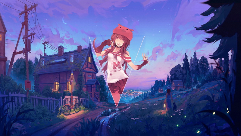 digital art, 1080P, anime girls, Platinum Conception s, anime, Photoshop, picture-in-picture