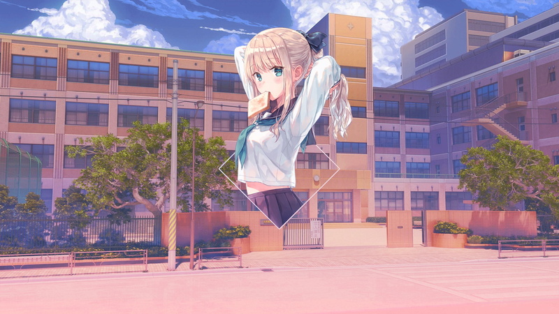 picture-in-picture, anime, anime girls, Platinum Conception s, school, digital art, Photoshop, uniform, 1080P