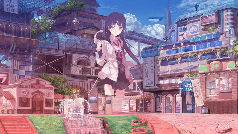 digital art, anime, anime girls, Platinum Conception s, picture-in-picture, 1080P, Photoshop