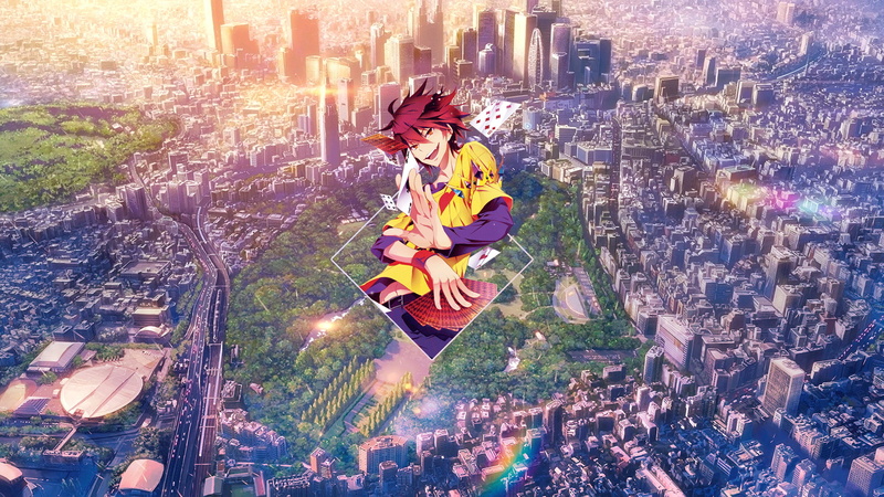 anime boys, anime, Sora (No Game No Life), Photoshop, Platinum Conception s, 1080P, digital art, No Game No Life, picture-in-picture