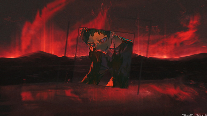 anime boys, anime, 4K, picture-in-picture, Shinra Kusakabe