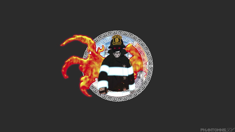 Dragon Ball, 4K, Fire Force, Son Goku, minimalism, anime, Shinra Kusakabe